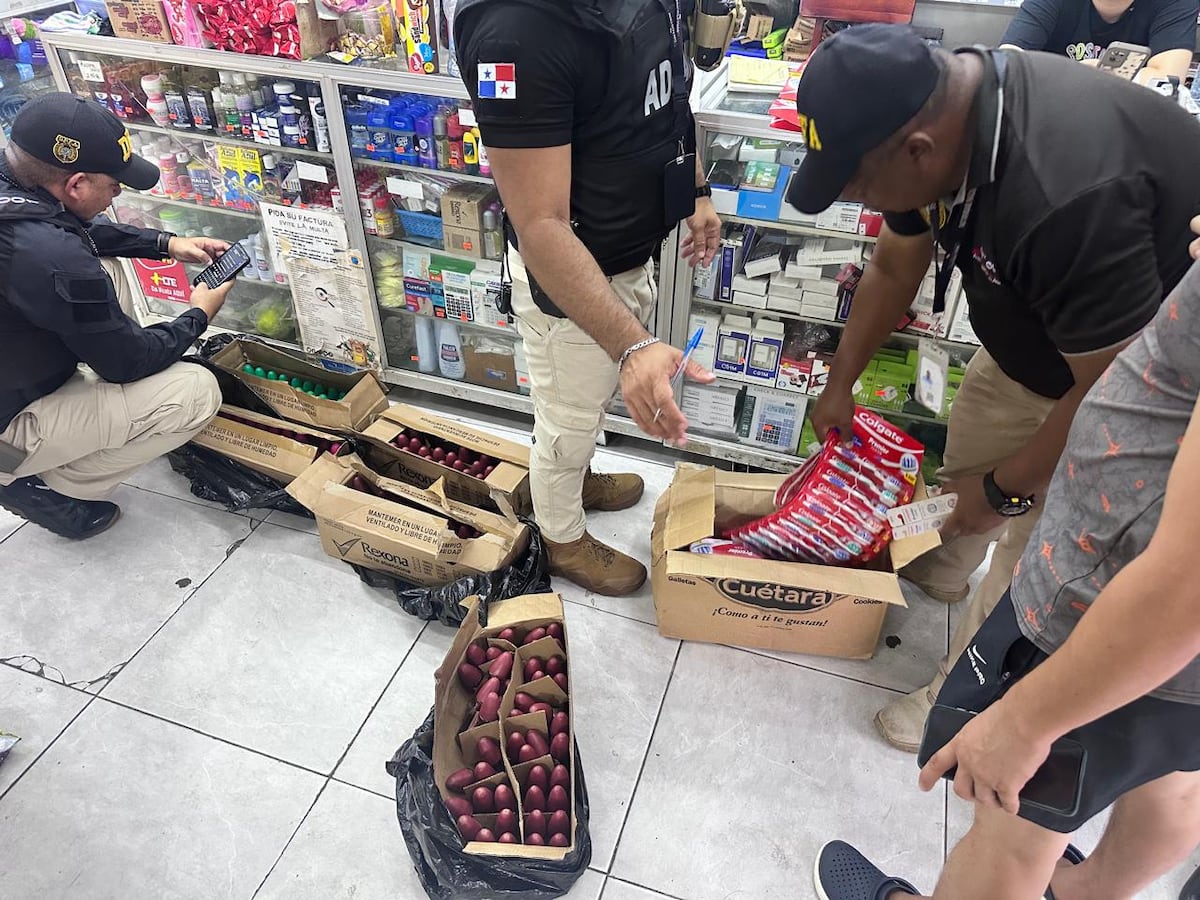 Decomisan cientos de artículos sin papeles en puestos y comercios de Chiriquí Grande y David