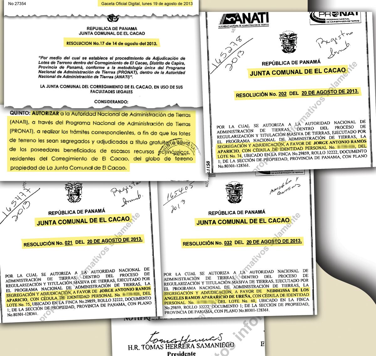 ‘La Patrona Yanibel’ beneficia a su hermano y al alcalde de Capira con lotes gratuitos. Fotos