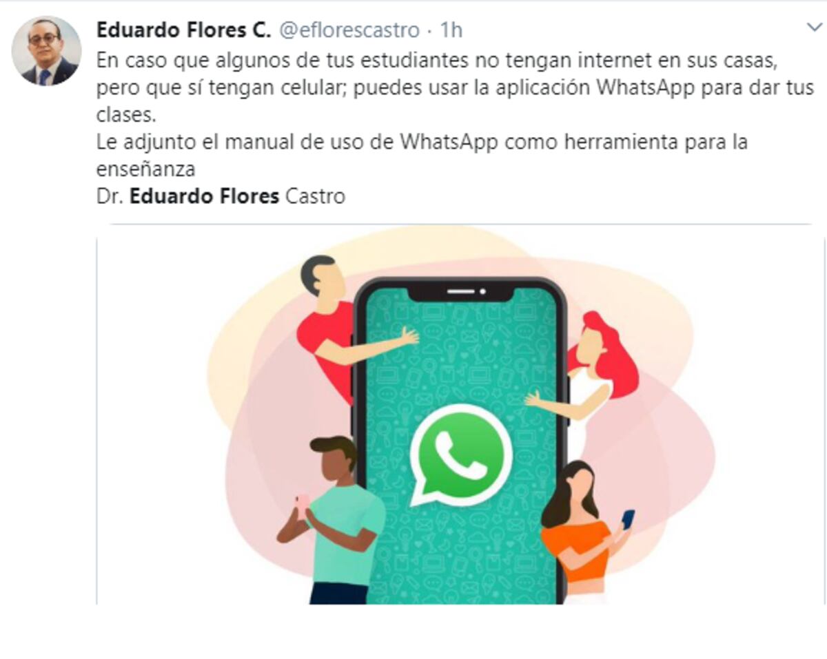 La aplicación de WhatsApp que recomienda el rector de la Universidad de Panamá para dar o recibir clases
