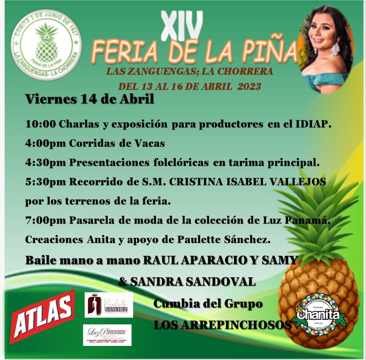 Todo listo para la feria de la piña en Las Zanguegas de La Chorrera