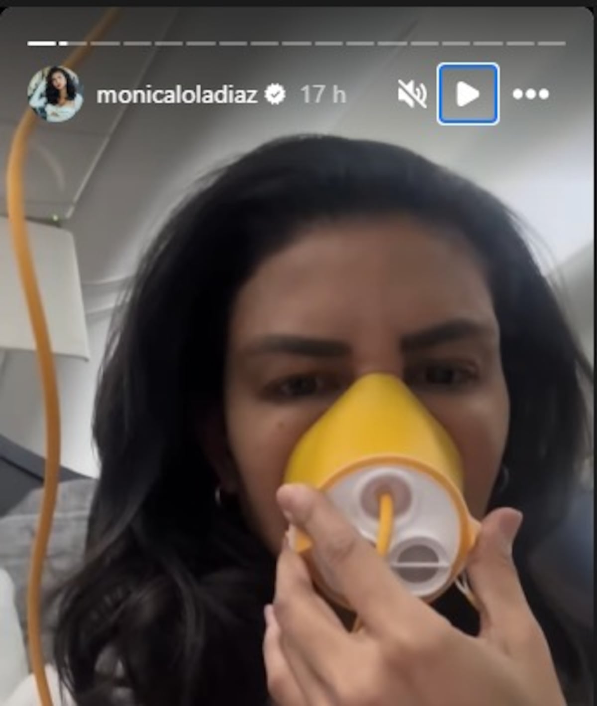‘Caos en el aire’: Mónica Lola y el vuelo que la llevó al borde del pánico