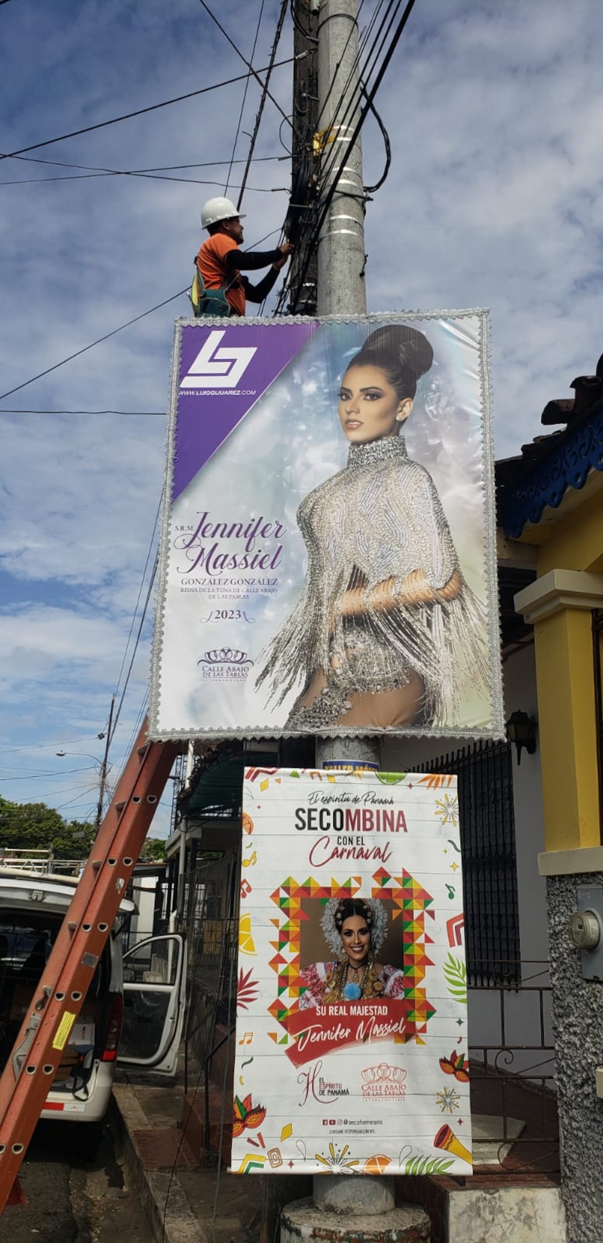 Así está la cosa. Ya comienzan a forrar con estructuras de metal el parque Belisario Porras de Las Tablas para los esperados carnavales