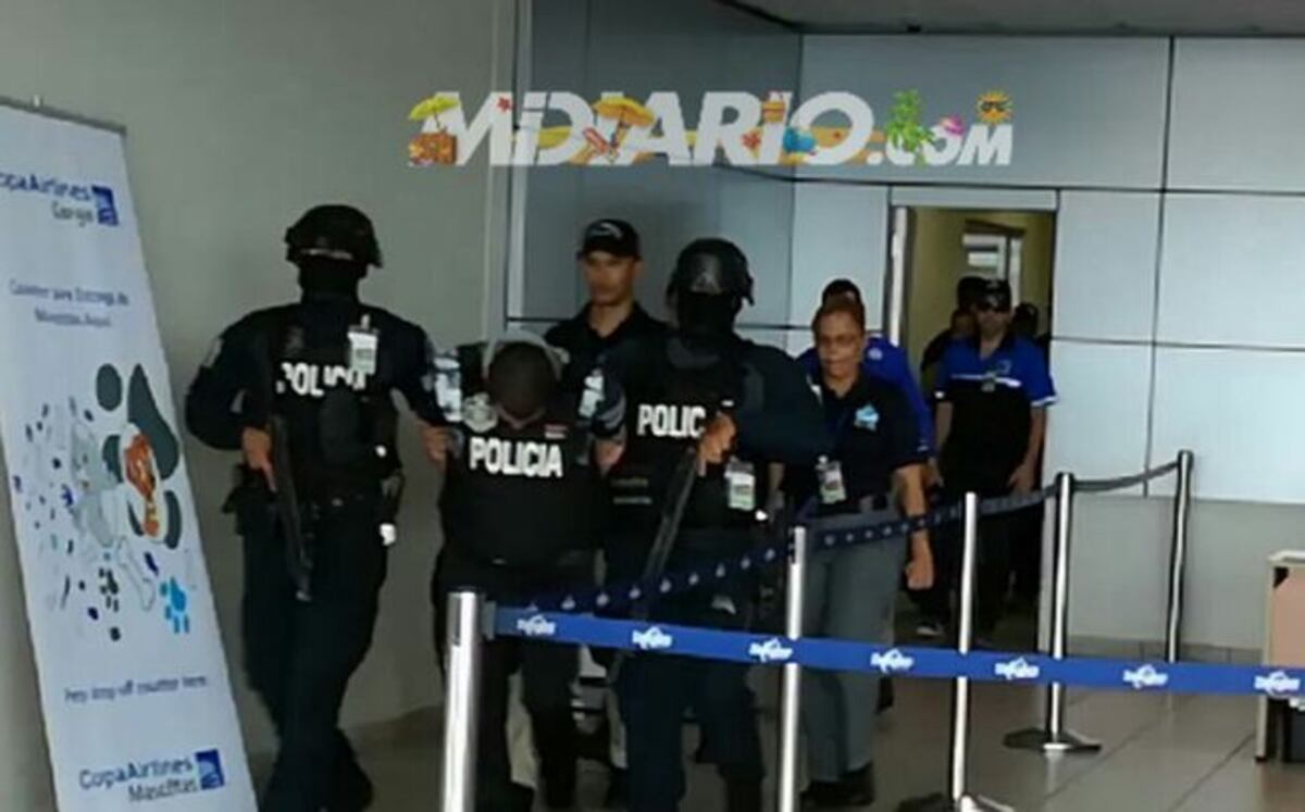 Llegada del narcotraficante Germán Chanis Aguilar deportado desde México