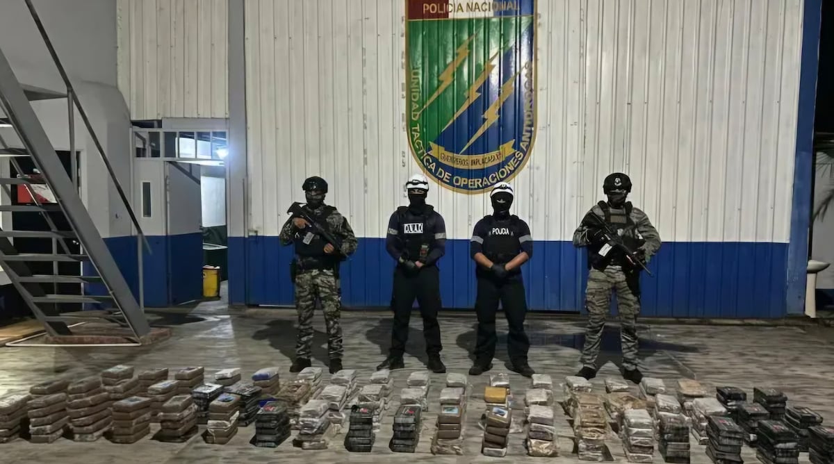 281 paquetes de presunta droga con destino a Francia fueron hallados en un contenedor en Panamá
