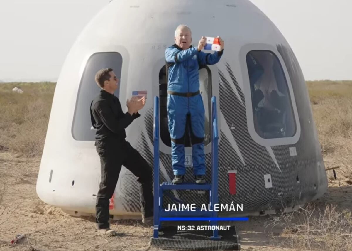 Panameño en el espacio: Jaime Alemán vuela con Blue Origin y hace historia