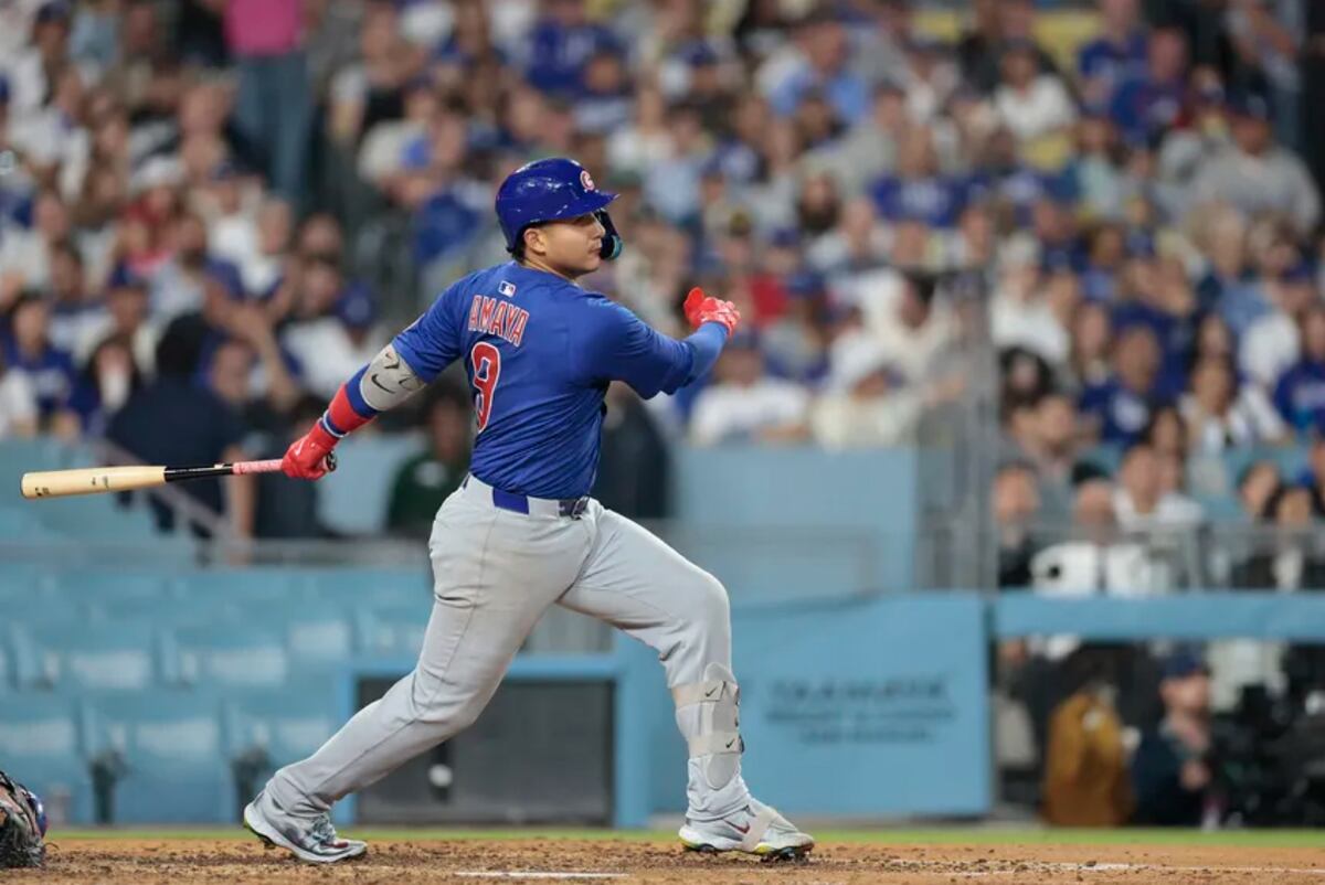 ¡Amaya se la voló! Primer bombazo del santeño con los Cubs