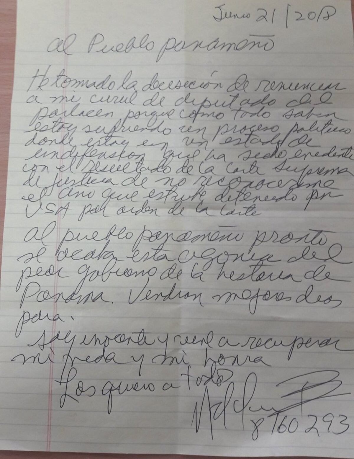 Martinelli renuncia al Parlacen. ¿Qué se trae? Querellantes reaccionan