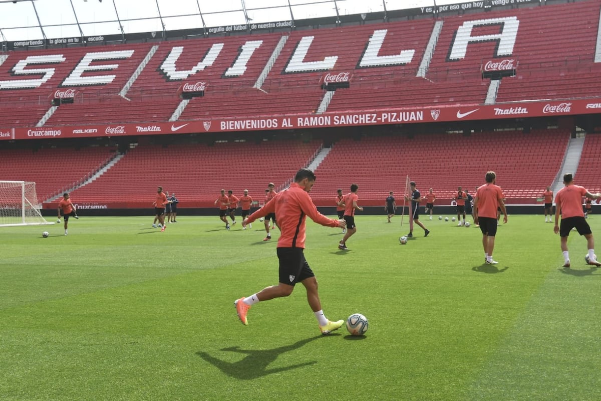 El Sánchez-Pizjuán, listo para el derbi Sevilla-Betis