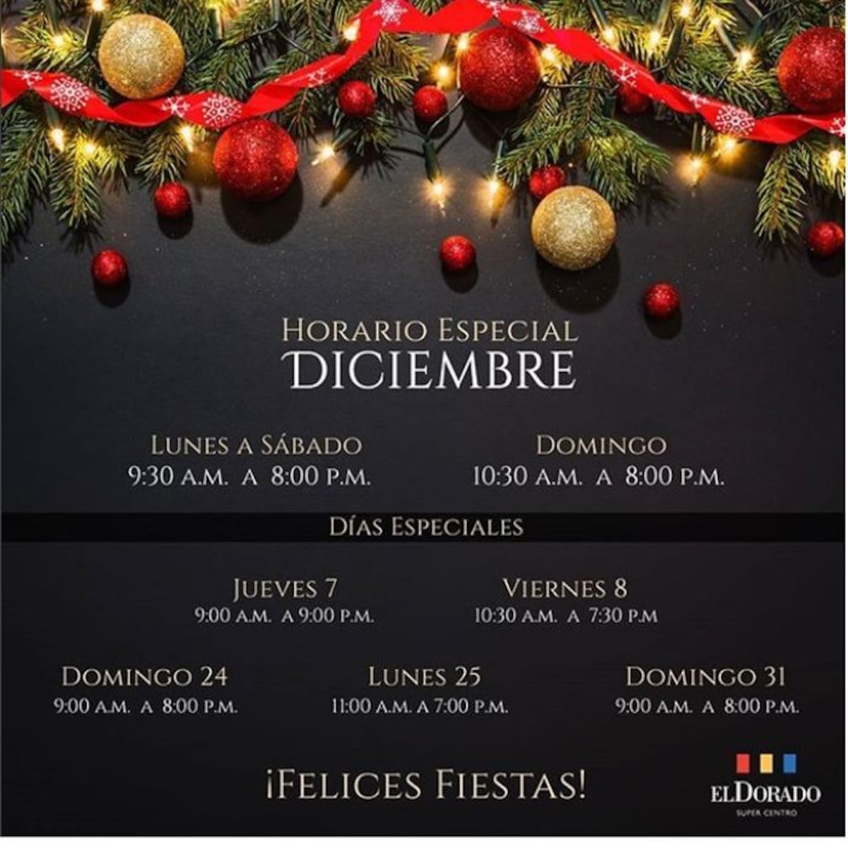 ¡TE INTERESA! Estos son los horarios decembrinos de los 'malls' de Panamá