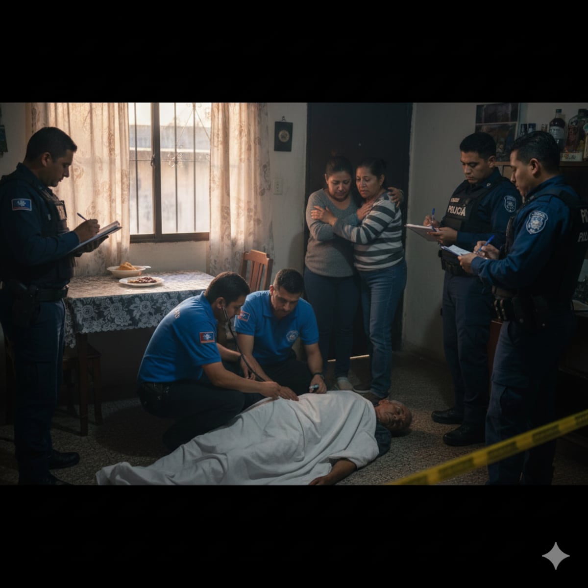 Fallece adulto mayor tras atragantarse con un pedazo de carne