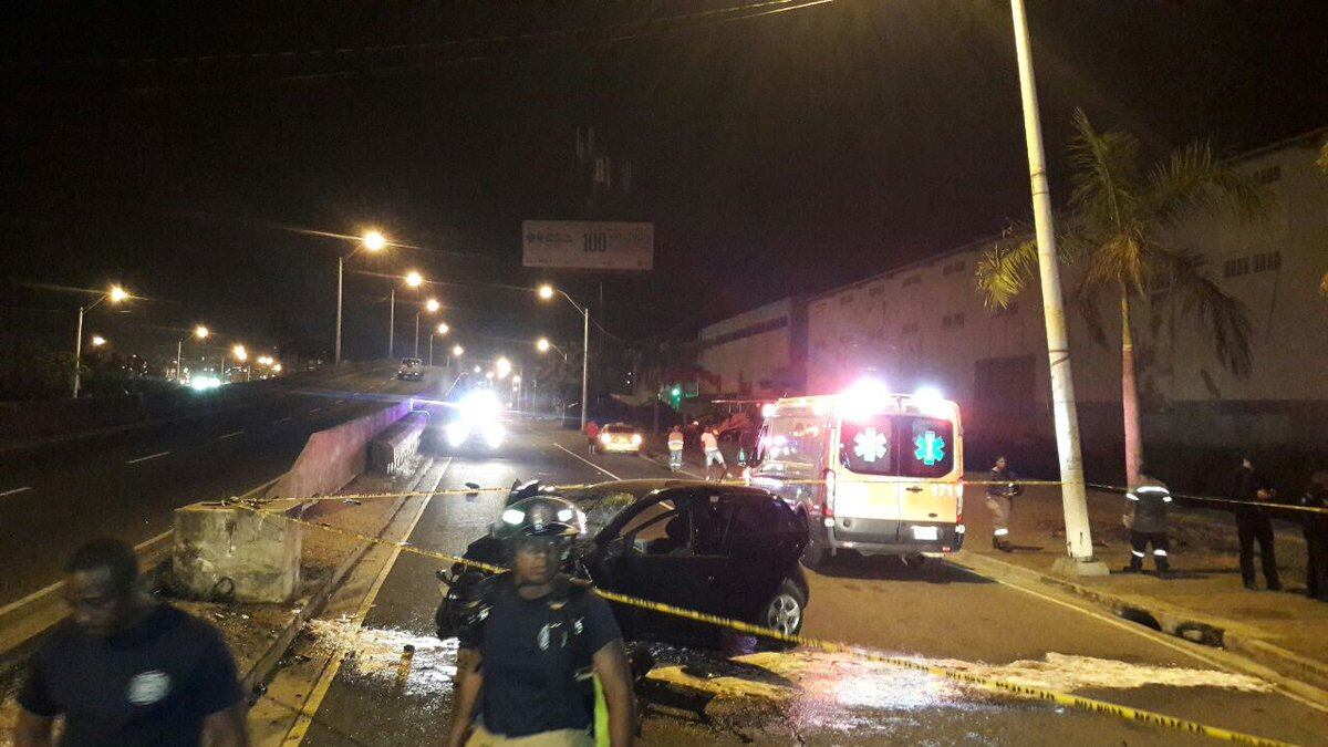 Policía muere en accidente de tránsito en Colón al quedarse dormido al volante