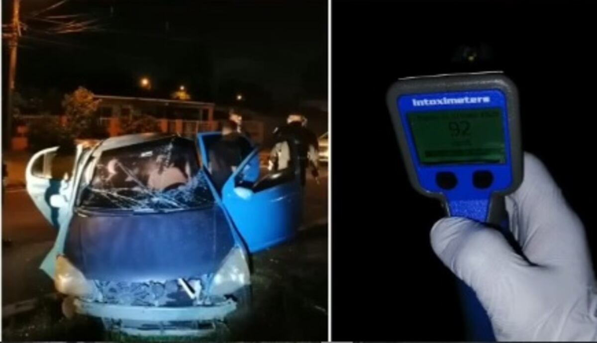 Hasta la guacha. Hombre que manejaba en estado de embriaguez se da a la fuga  y se estrella en Juan Díaz