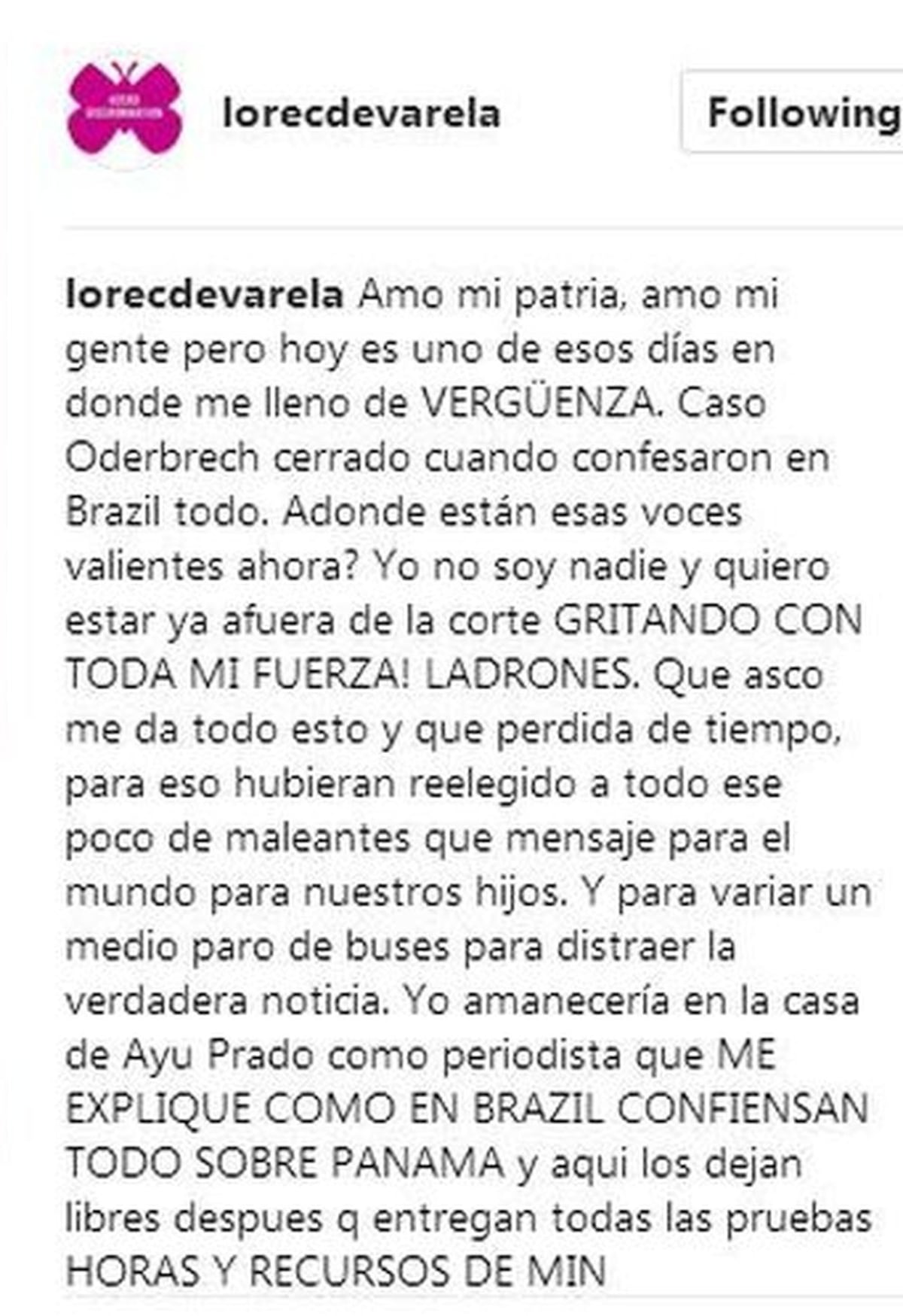 SE EMBERRACA| 'Corte de porquería, ladrones', dijo la Primera Dama