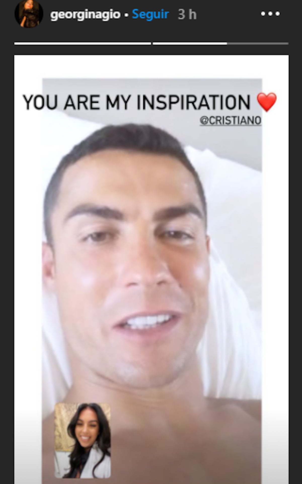 Georgina a Cristiano: ‘Eres mi inspiración’