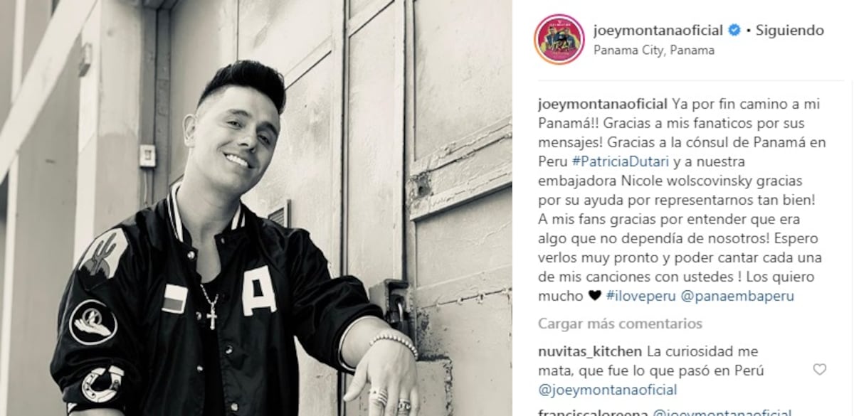 Retienen a Joey Montana, Greeicy y Mike Bahía en Perú por cancelación de show