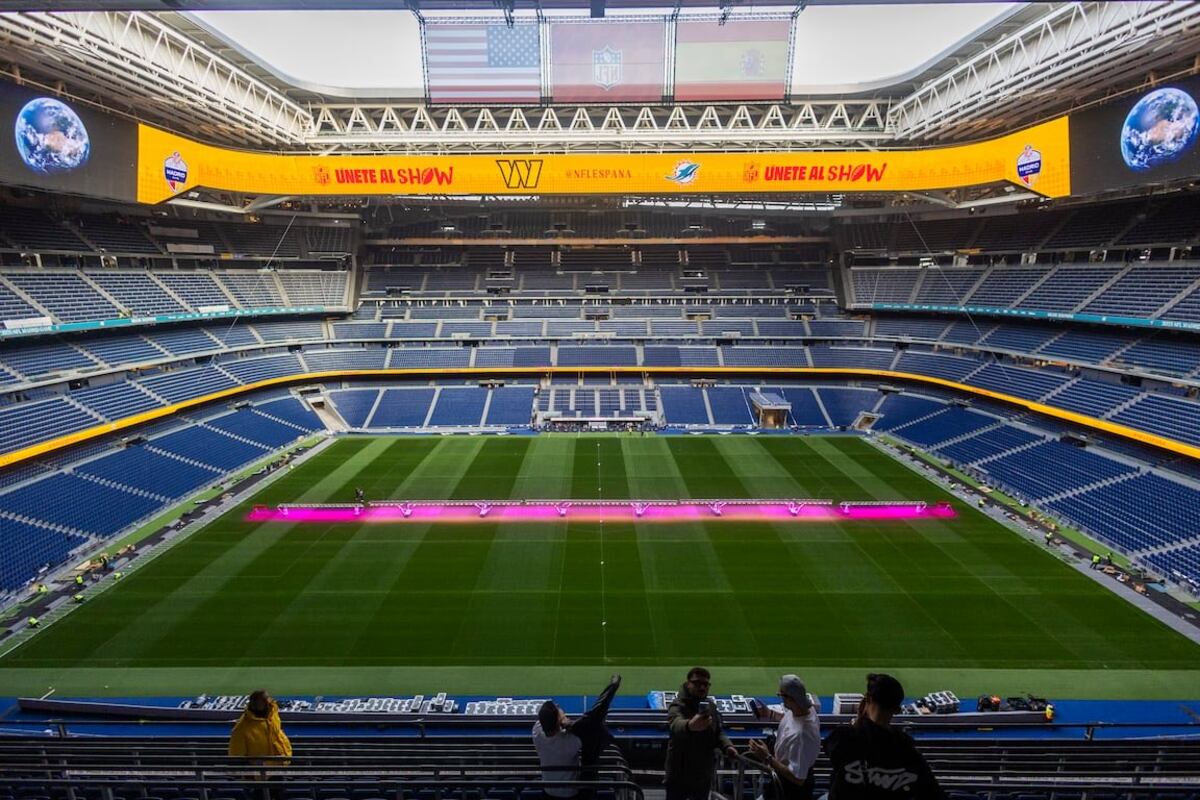 El Bernabéu se vuelve NFL: Dolphins vs. Commanders en domingo histórico en España
