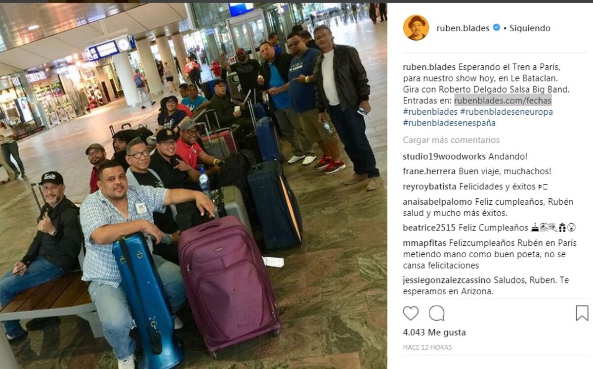 Rubén Blades cumple este lunes 16 de julio 70 años y los celebrará en París