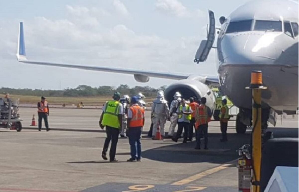 Avión sufre desperfectos mecánicos al despegar del aeropuerto de Tocumen