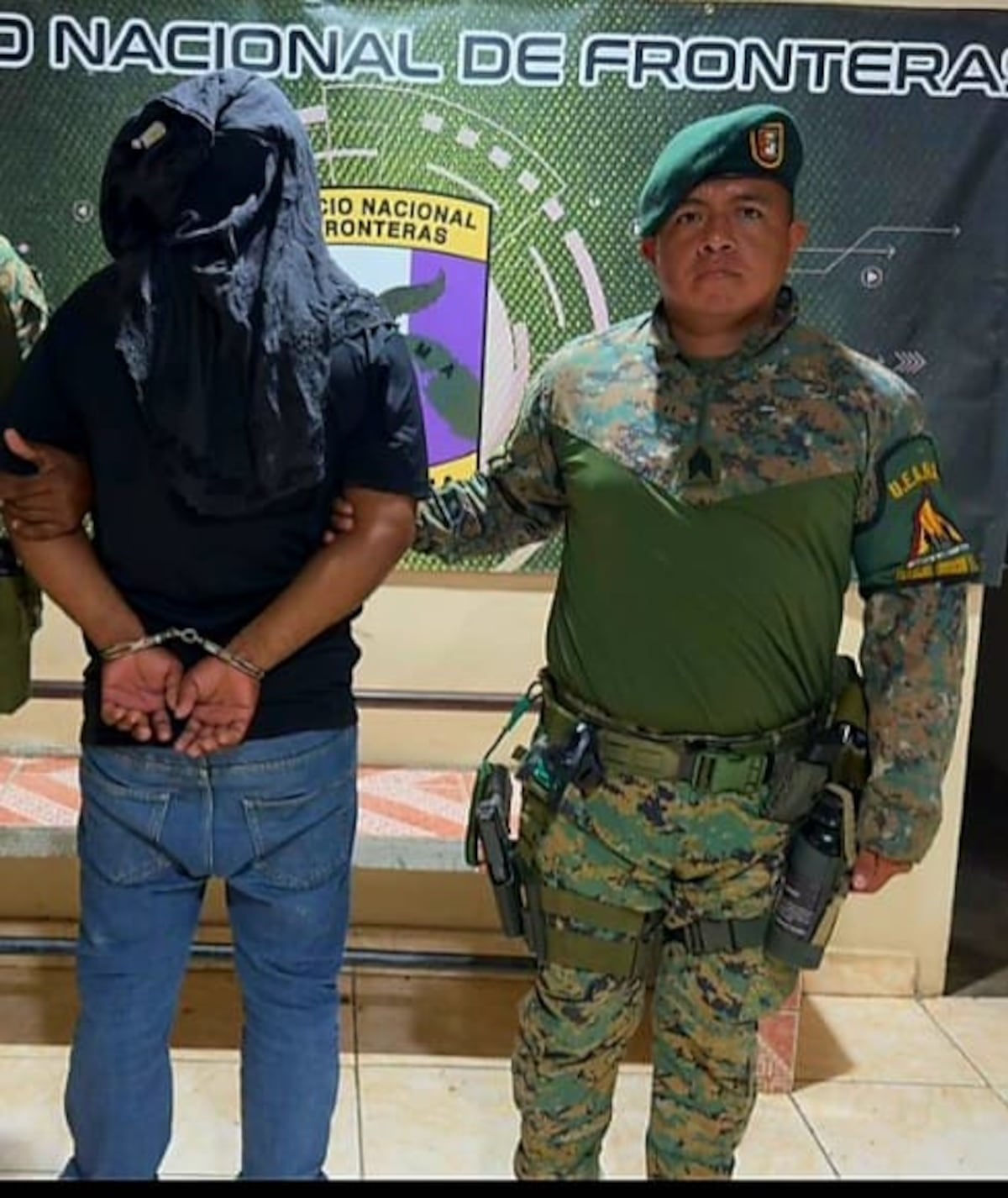 Lo detectaron merodeando sospechosamente y terminó esposado por unidades fronterizas