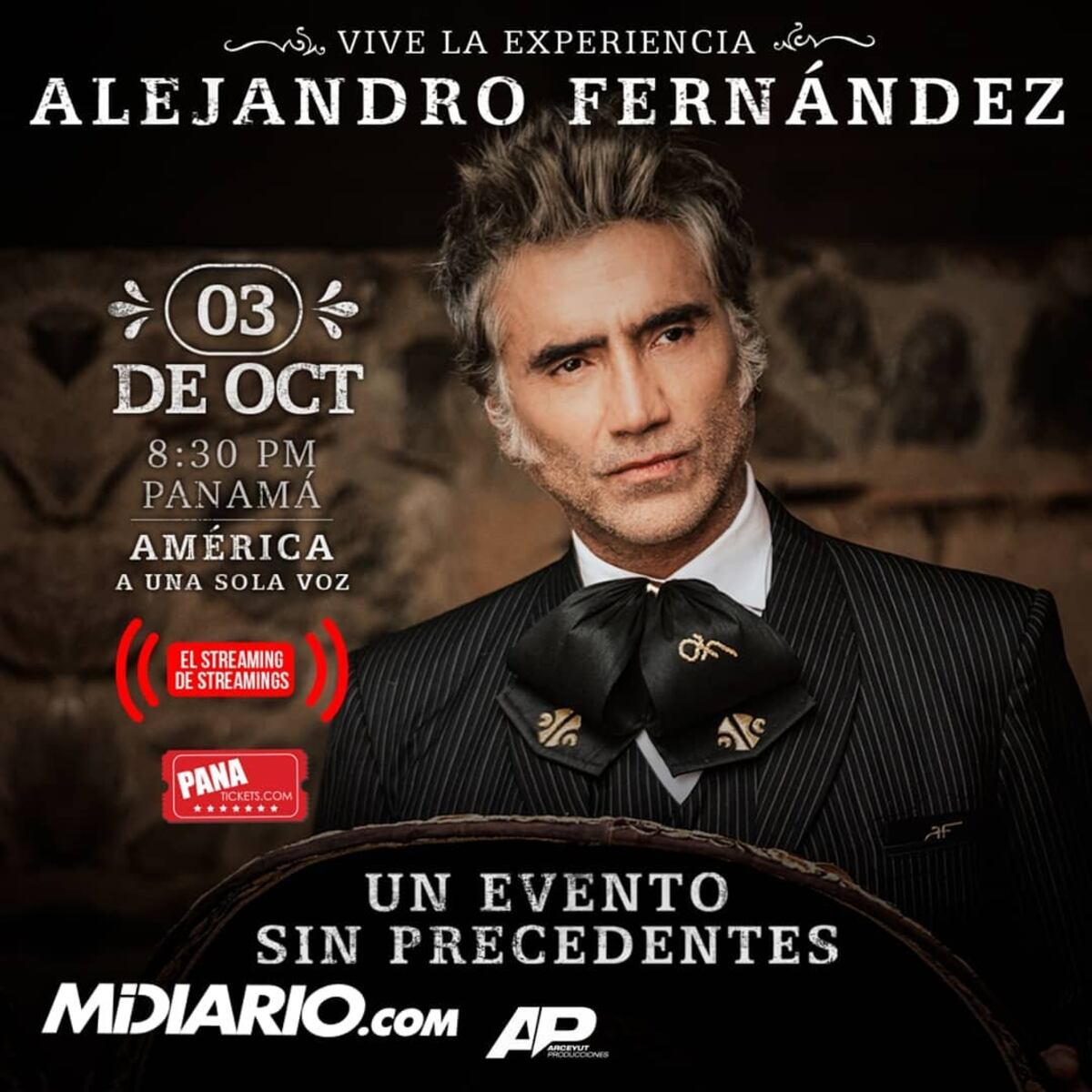 Te llevamos al concierto de Alejandro Fernández. Un evento sin precedentes. Te diremos cómo
