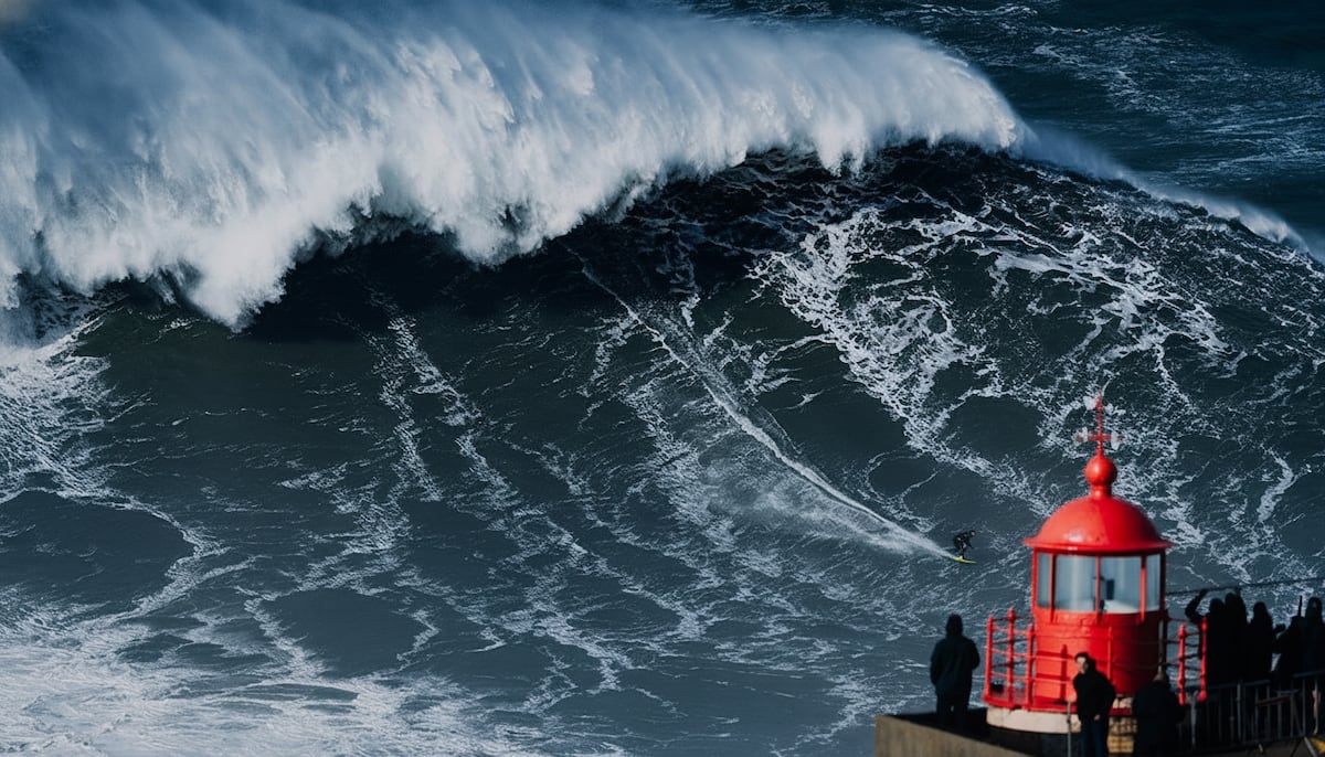 Surfista Sebastian Steudtner rompe récord con una ola colosal