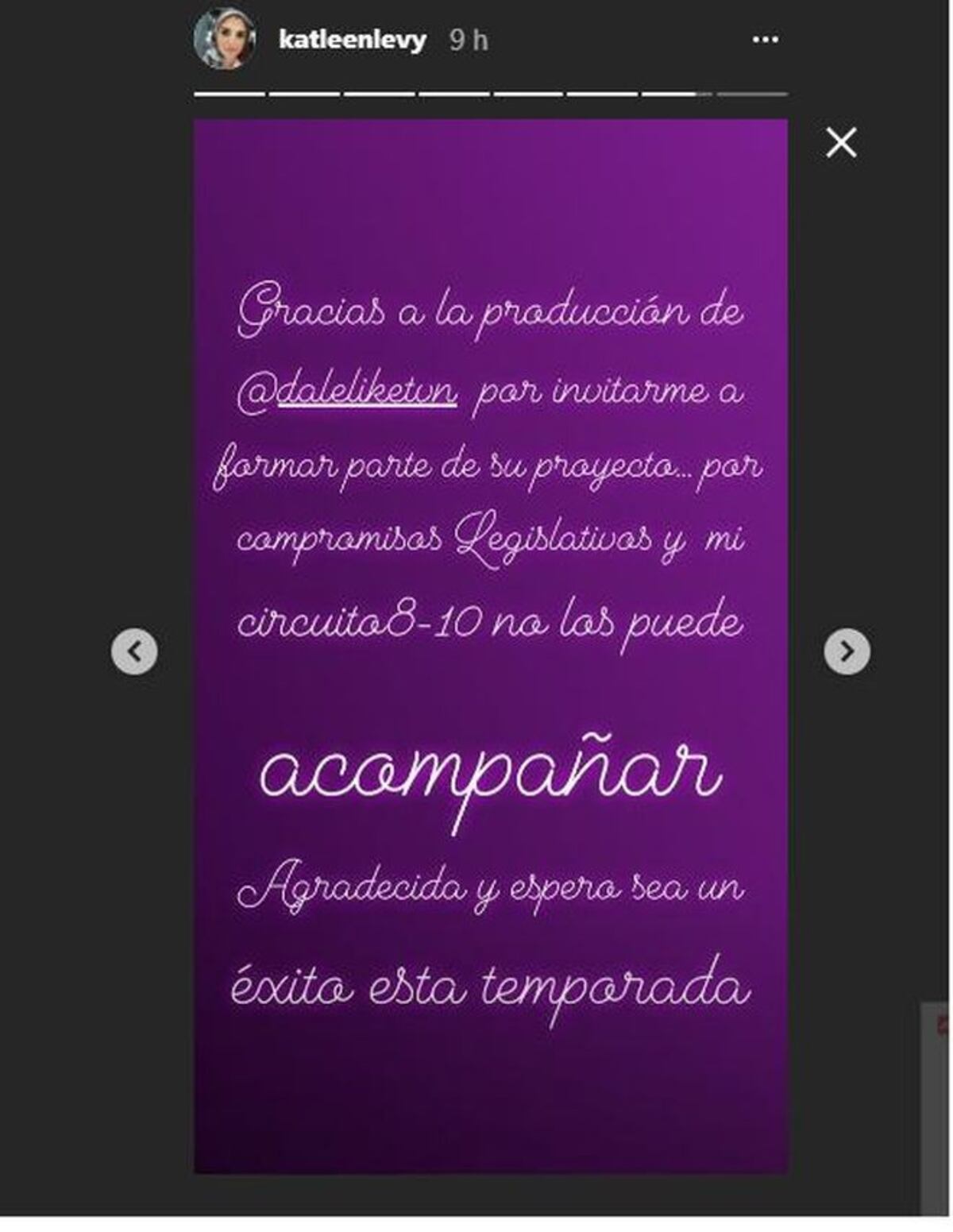 Invitan a Katleen Levy a participar de reality de meneo en la TV, pero...