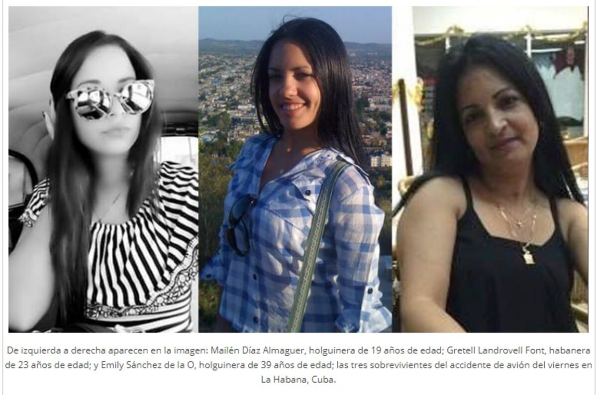 Sobrevivientes del accidente aéreo en Cuba continúan en estado crítico