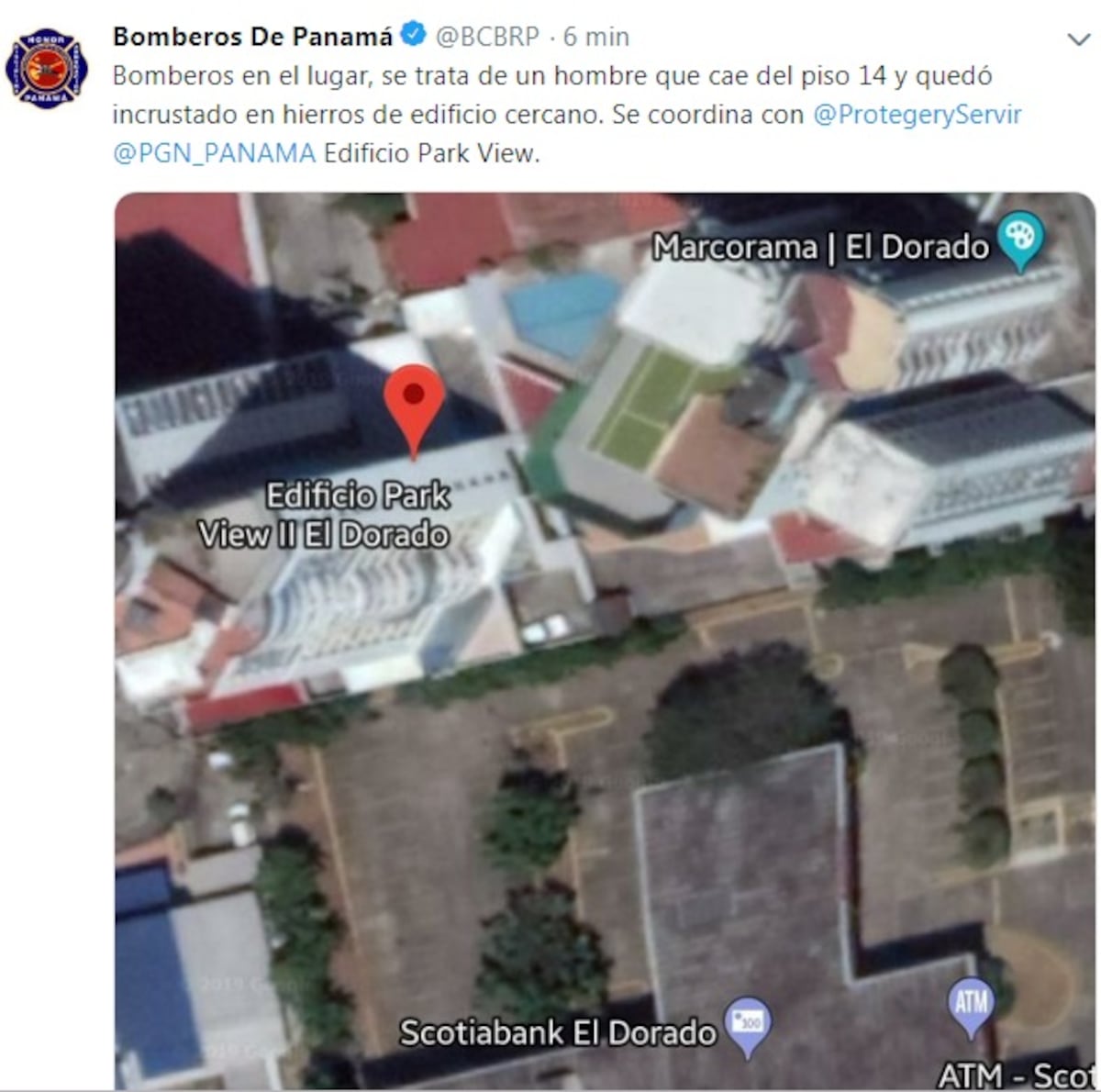 Cae de piso 14 y muere. Reparaba una ventana de su PH en El Dorado