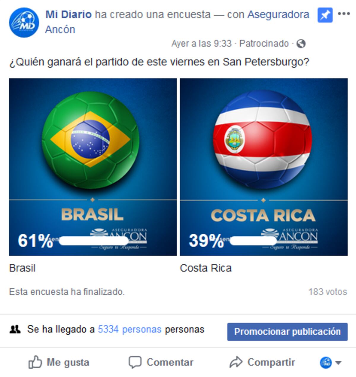 Estos son los resultados de las encuestas realizadas en nuestra web y redes