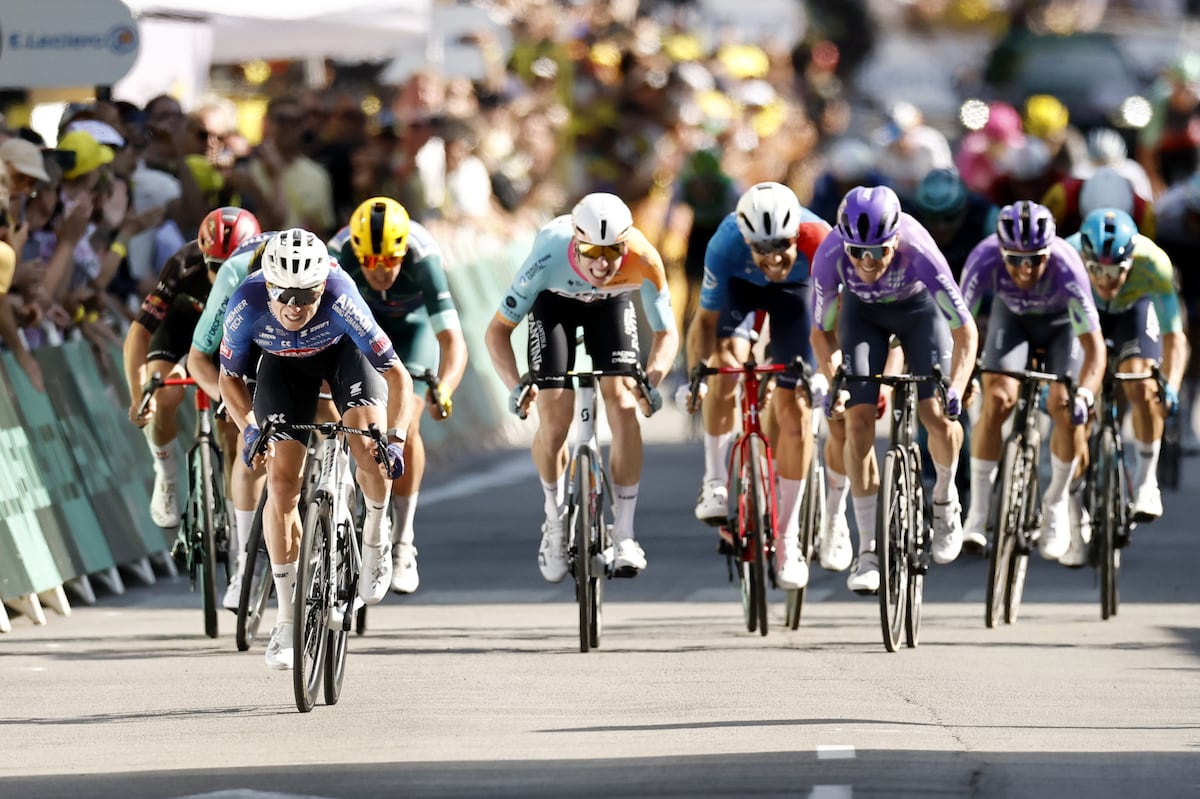 Philipsen por fin celebra en el Tour de Francia 2026