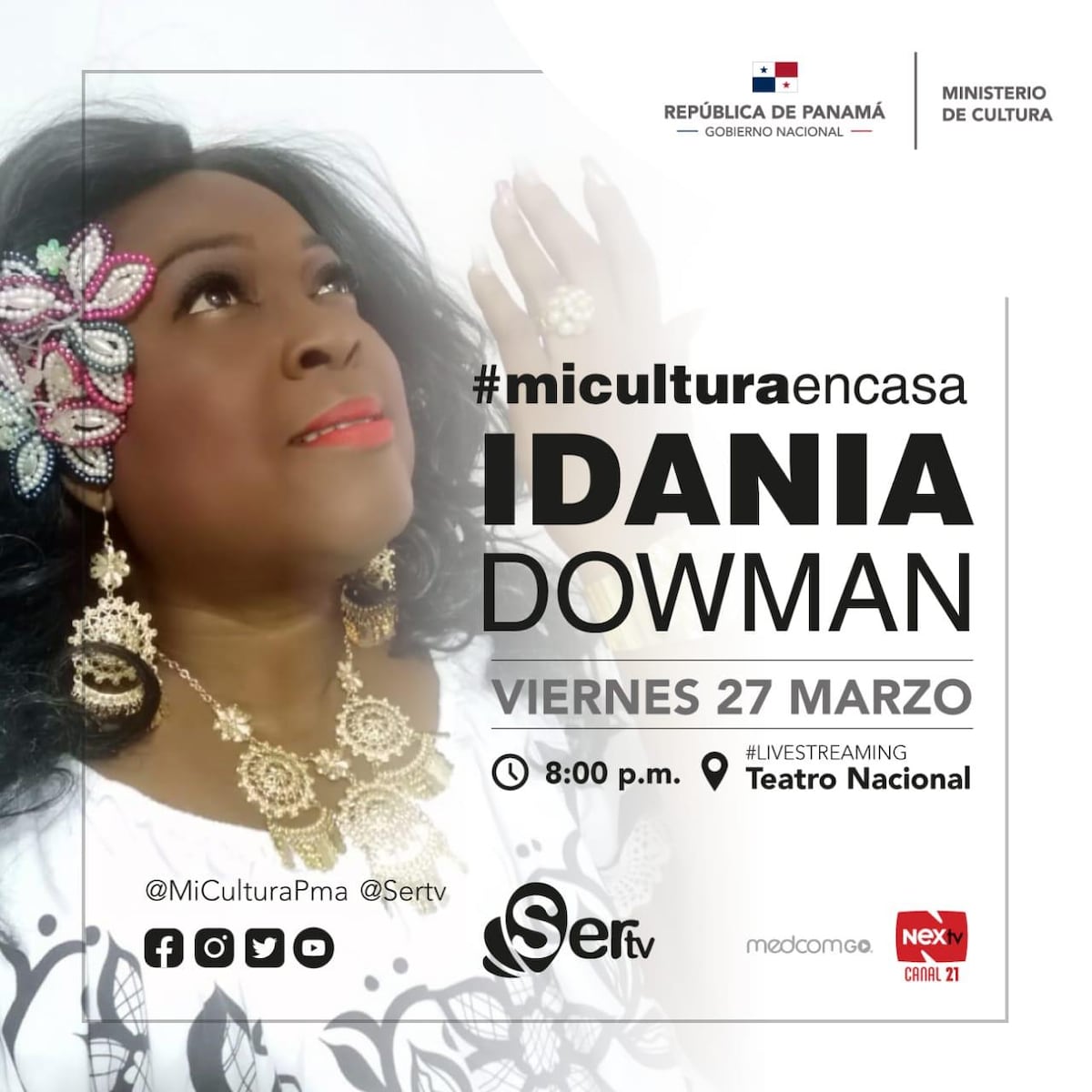 Ya va a empezar el concierto de Idania Dowman desde el Teatro Nacional