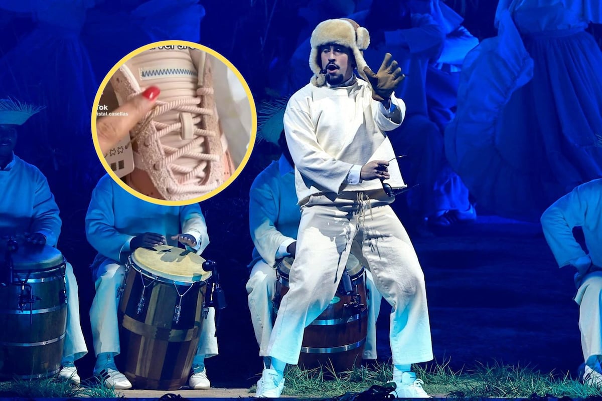 Fanática revela el guiño escondido de Bad Bunny en sus sneakers: ‘PR está bien cabrón’