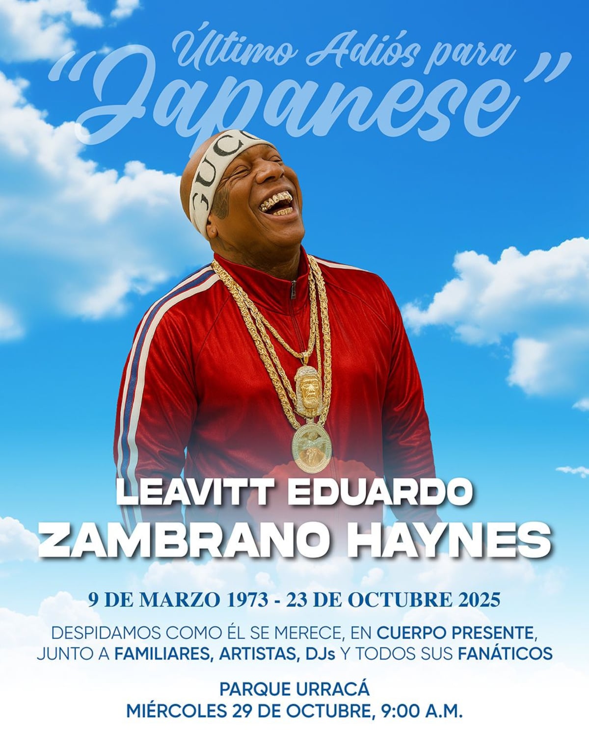 ¡Último adiós a Japanese! Honras fúnebres del ícono del reggae serán en el Parque Urracá