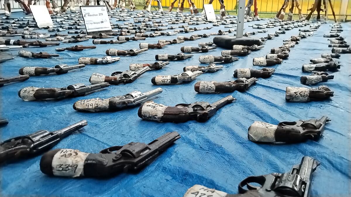 Ceremonia de Eliminación: Más de Mil Armas Destruidas en en la Sede Policial de Ancón
