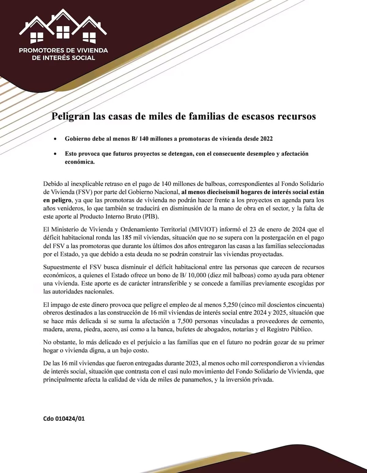 El incumplimiento gubernamental impacta a promotoras y clientes, hay más de 16 mil hogares en riesgo