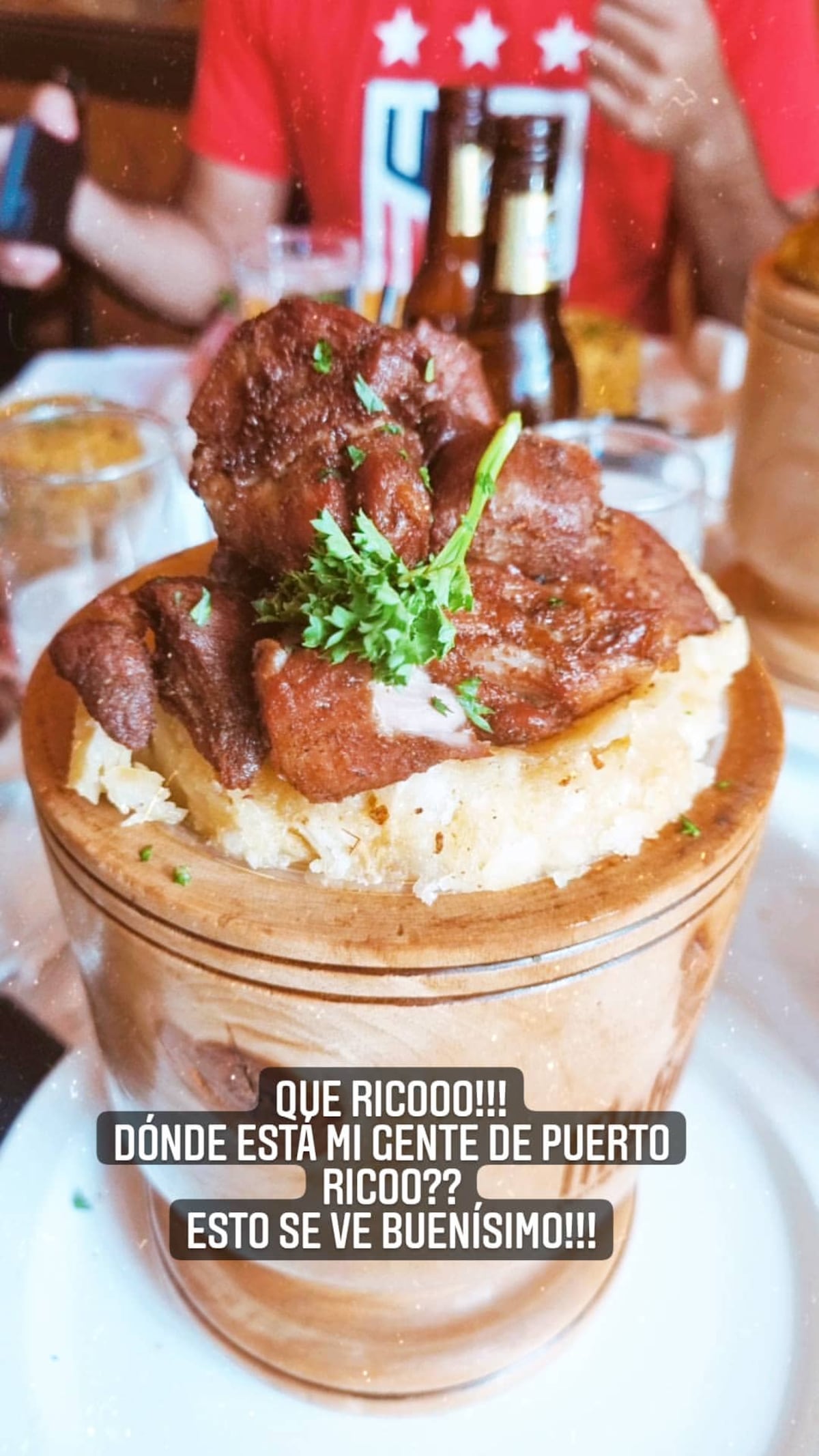 Se fue a comer mofongo. Carmen Jaramillo reaparece tras su participación en el Miss Universo