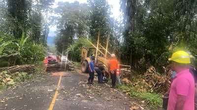 Limpieza, motosierras y retroexcavadora: así atiende el MOP las emergencias en Bocas del Toro