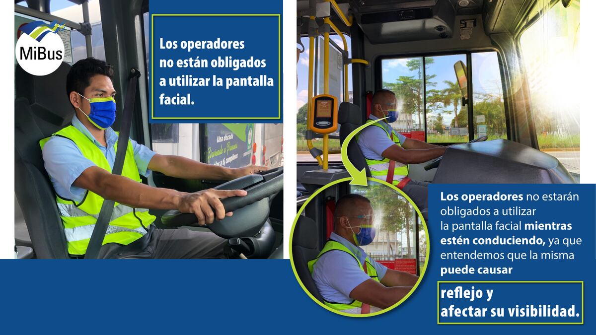 Hacen llamado a la cordura. Pasajero que se niega a usar pantalla facial se enfrenta a operador de Mi Bus, que tampoco la usa. Explican por qué. Video viral