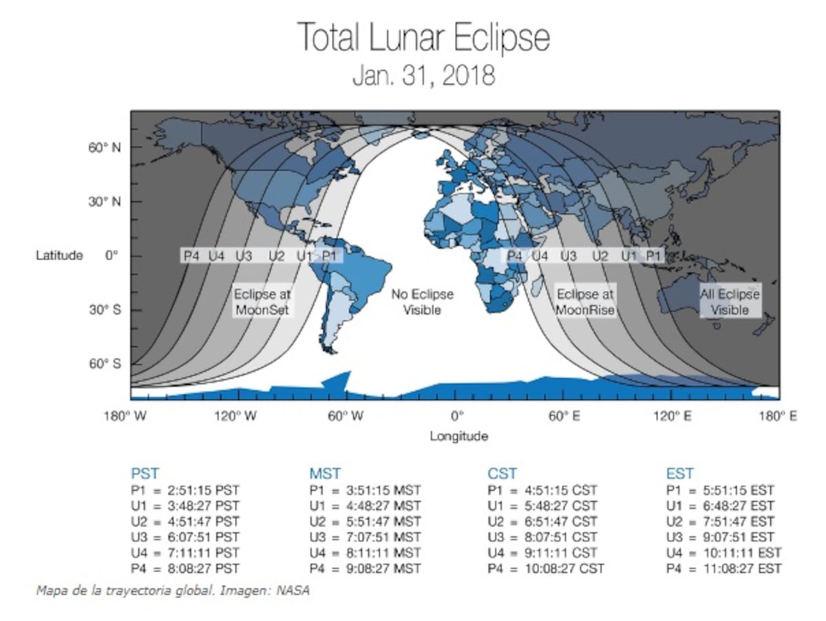 ¡Este 31 de enero! La luna ofrecerá tres fenómenos el mismo día