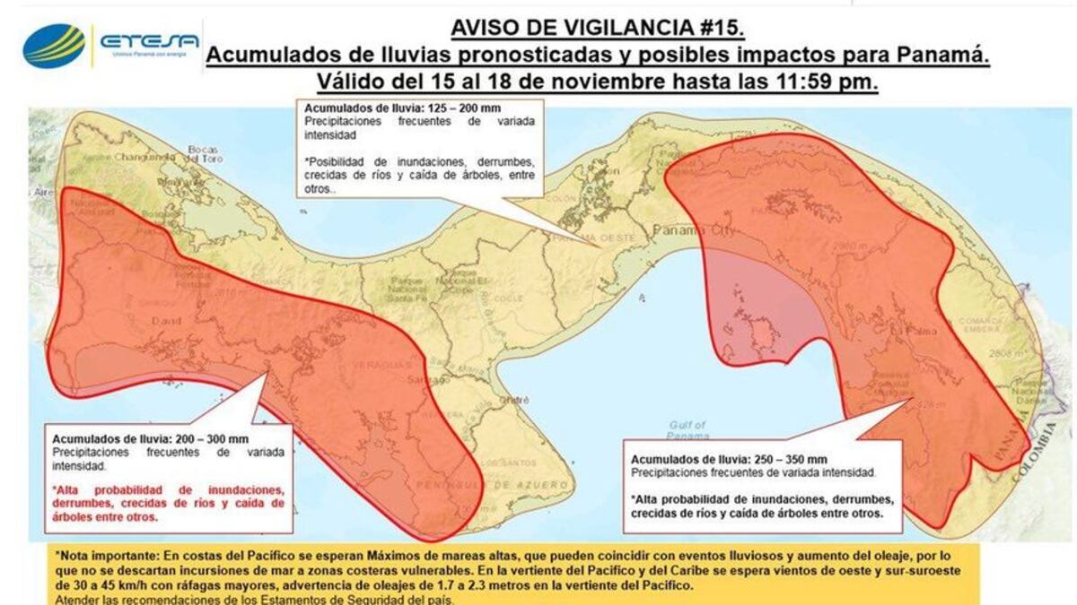 Tome precauciones. Iota se convierte en huracán categoría 1 y extiende bandas nubosas hacia Panamá