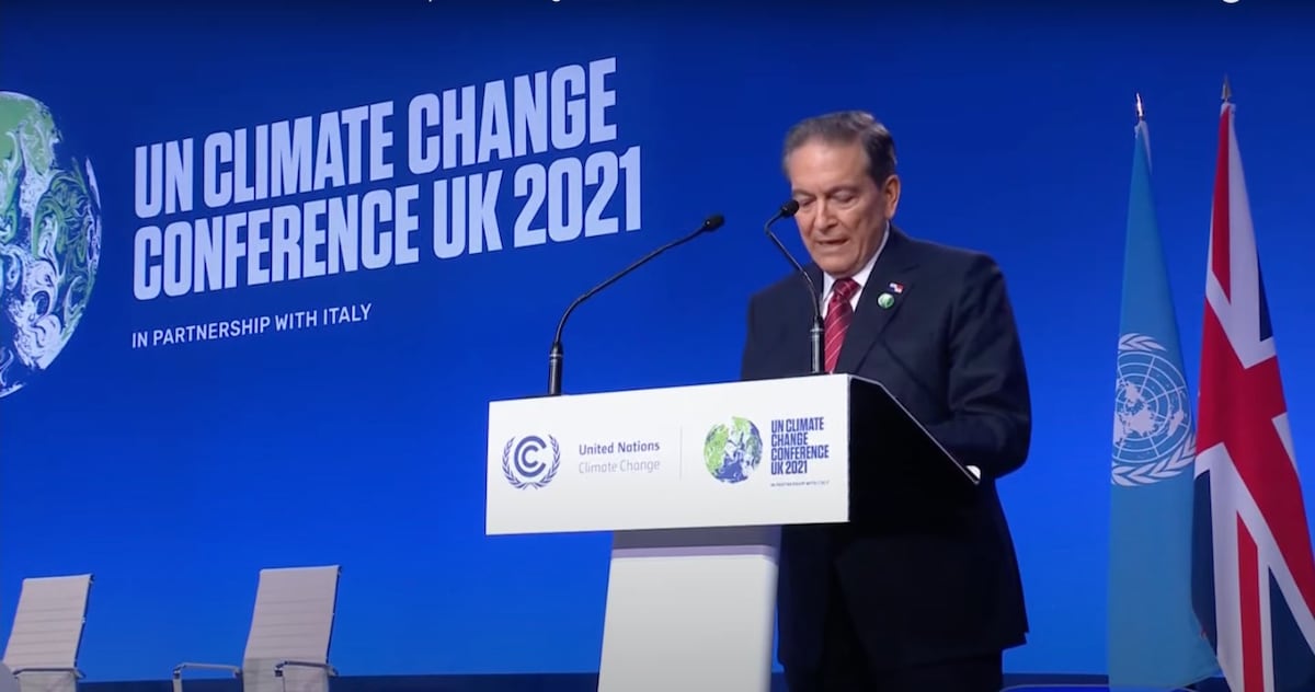 Así fue el discurso de Cortizo en la cumbre del clima COP26