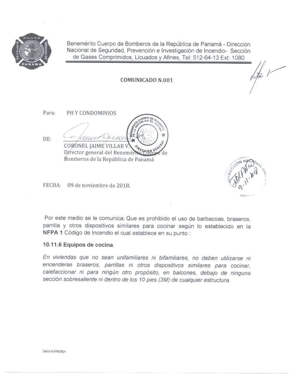 Bomberos prohíben las barbacoas en edificios; revelan valor de multas