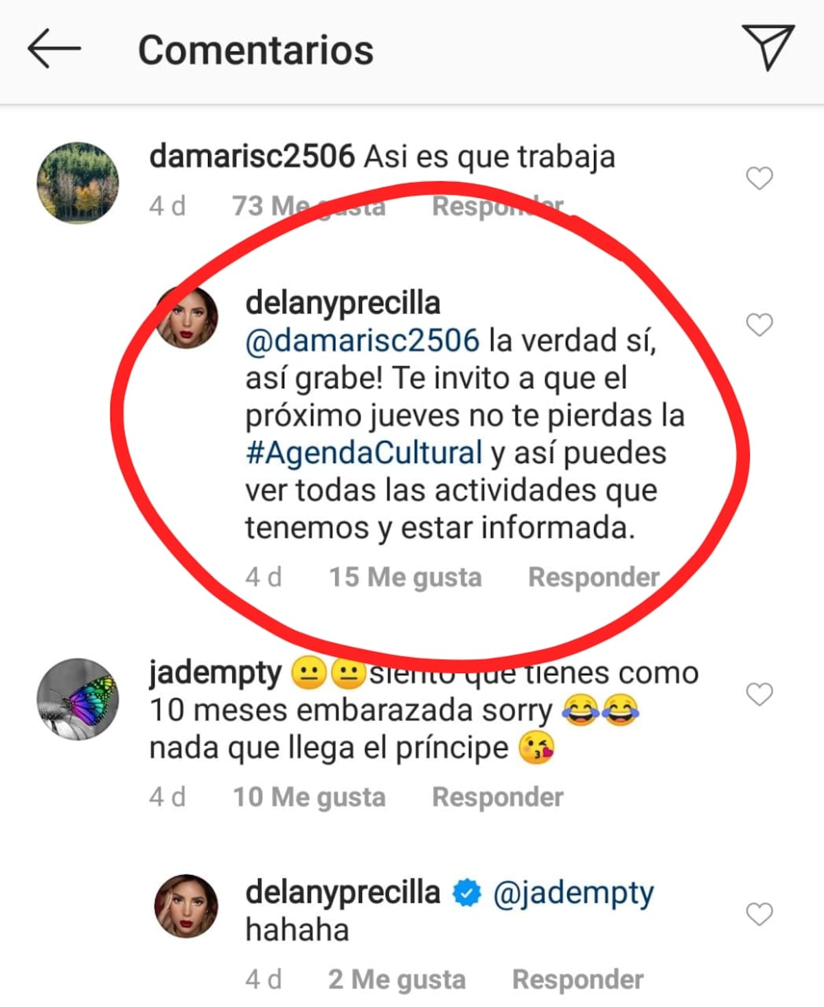 Justifica su salario. Delany tiene pruebas de que trabaja y hasta lo hace embarazada en plena pandemia +Fotos