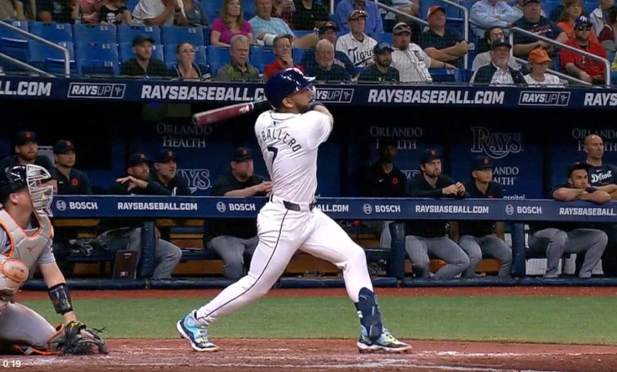 José Caballero brilló con su segundo jonrón