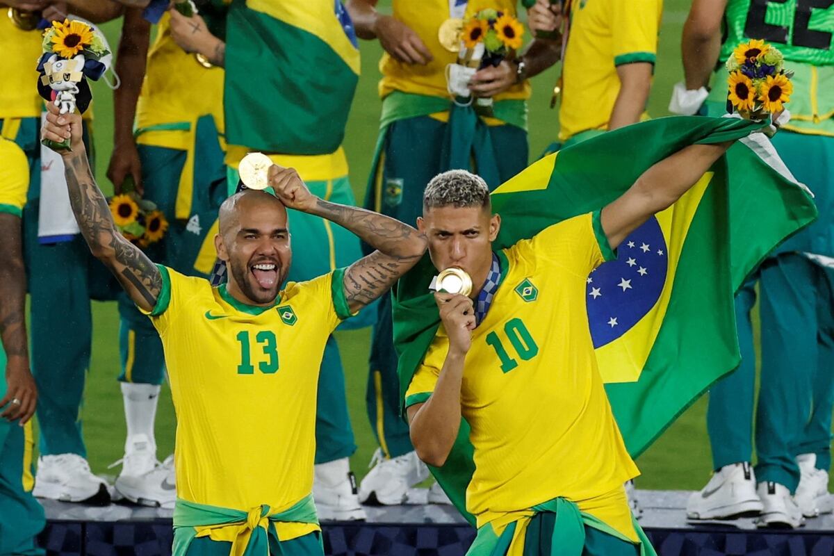 Richarlison le dedica unas palabras a Neymar luego de ganar el oro en el fútbol masculino de Tokio 2020