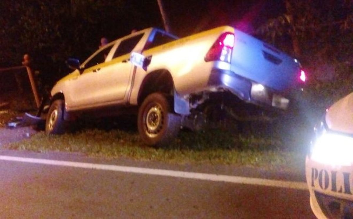 EN SUPUESTO AUTO DEL ESTADO. Fallece tras chocar contra alcantarilla en Chiriquí