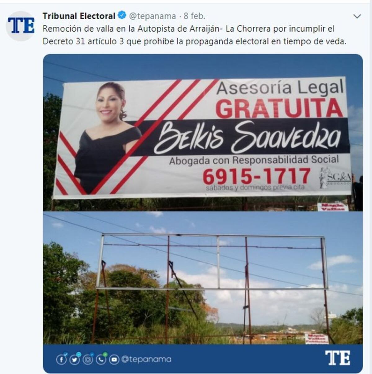 Martinelli graba audio desde prisión y desafía veda electoral