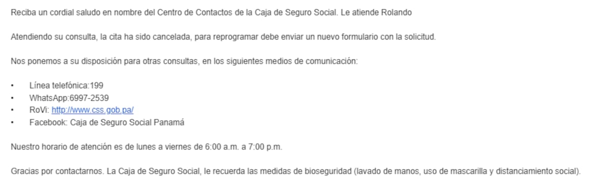 Conseguir una cita por Internet en la CSS demora más de 72 horas