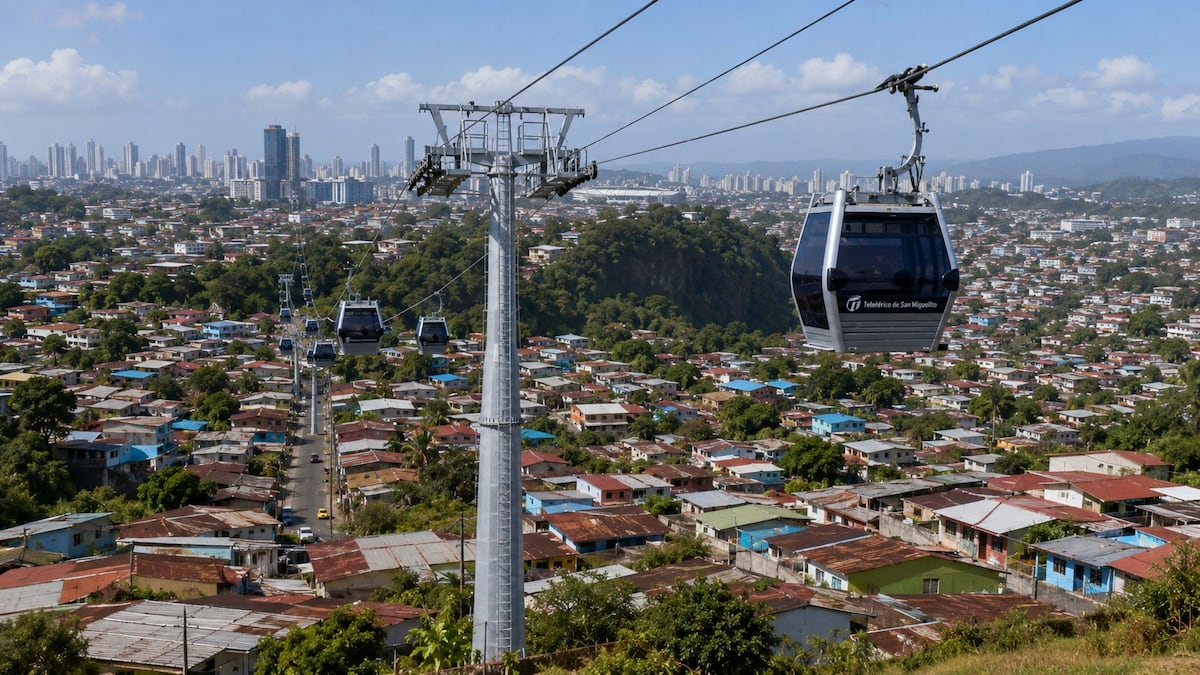 Teleférico de San Miguelito queda a un paso de arrancar, algunas familias podrían ser reubicadas