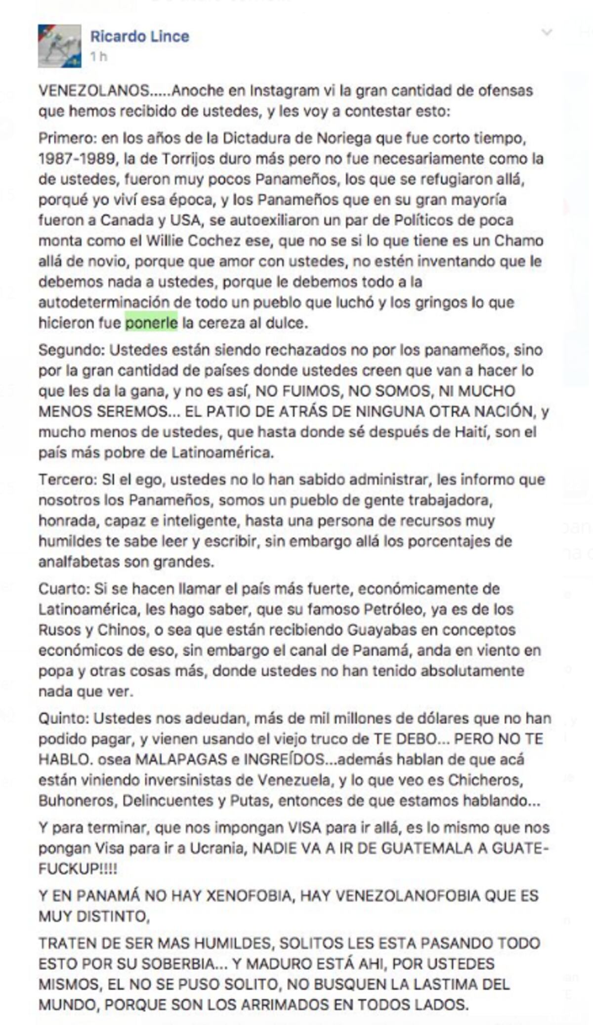 POR VISA. Venezolanos irrespetan bandera panameña